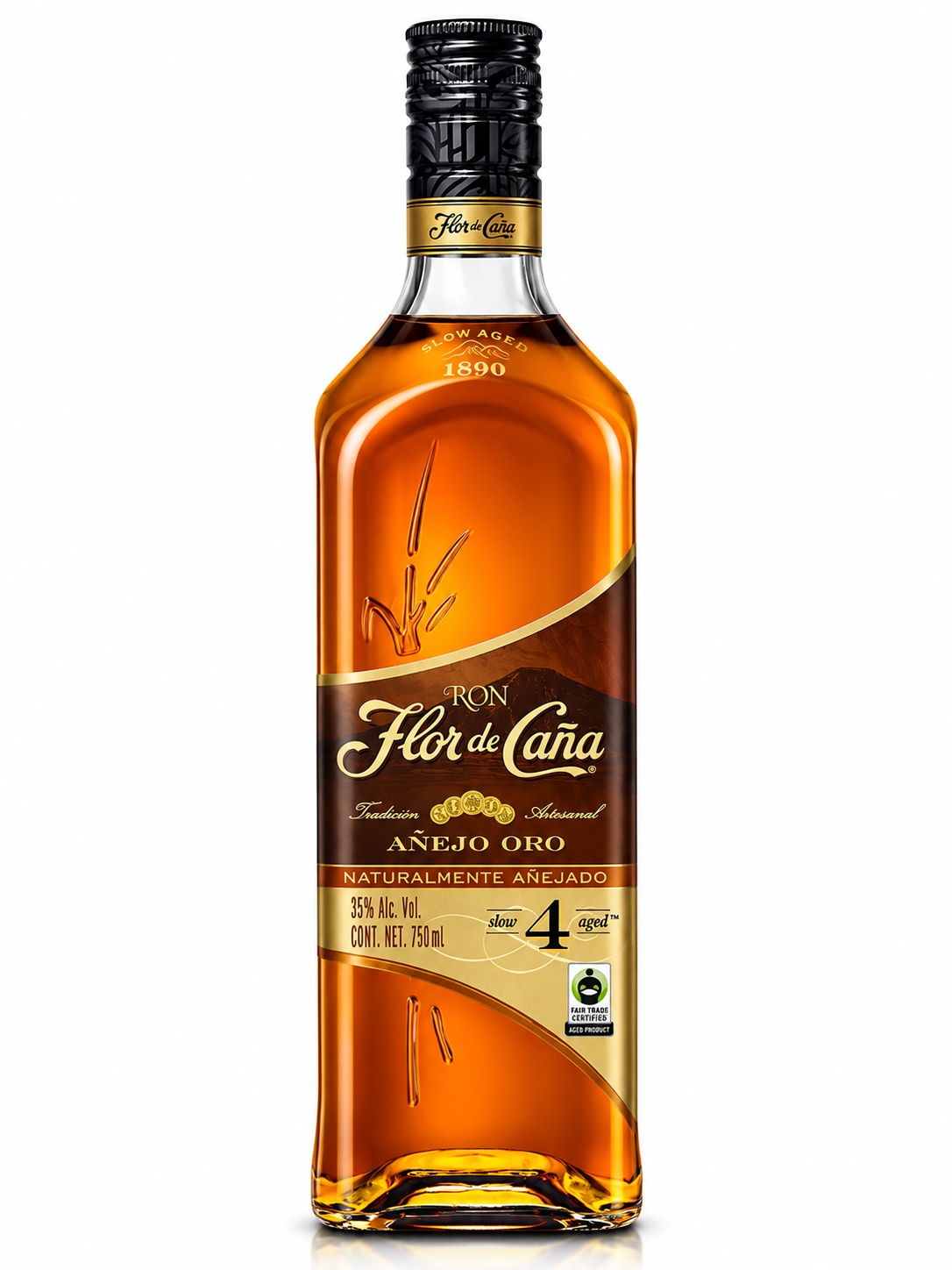 Flor de Caña Oro 4 Años 750ml